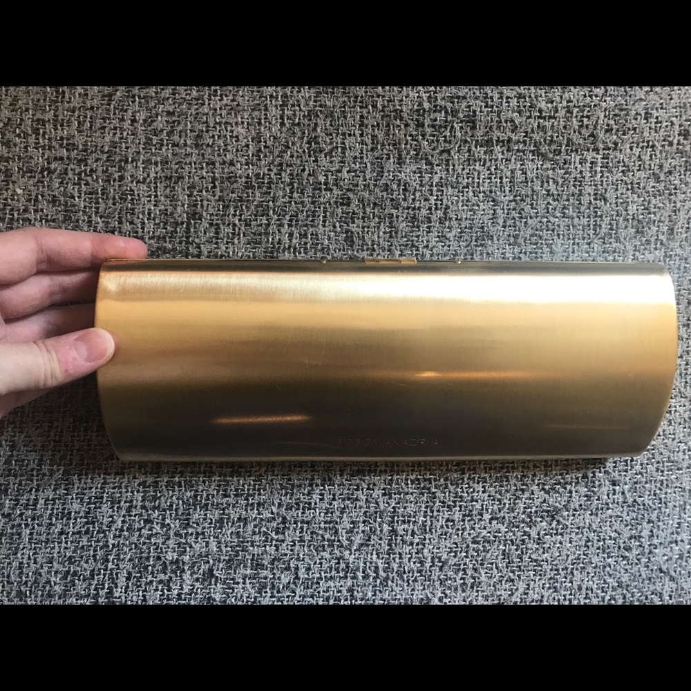 Gold metal clutch purse